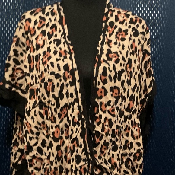INC International Concepts Leopard Print Kimono / Cardigan One Size NWT - Picture 6 of 6
